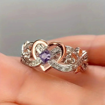 Violetheart Gold & Silver Ring | Mixed Gold